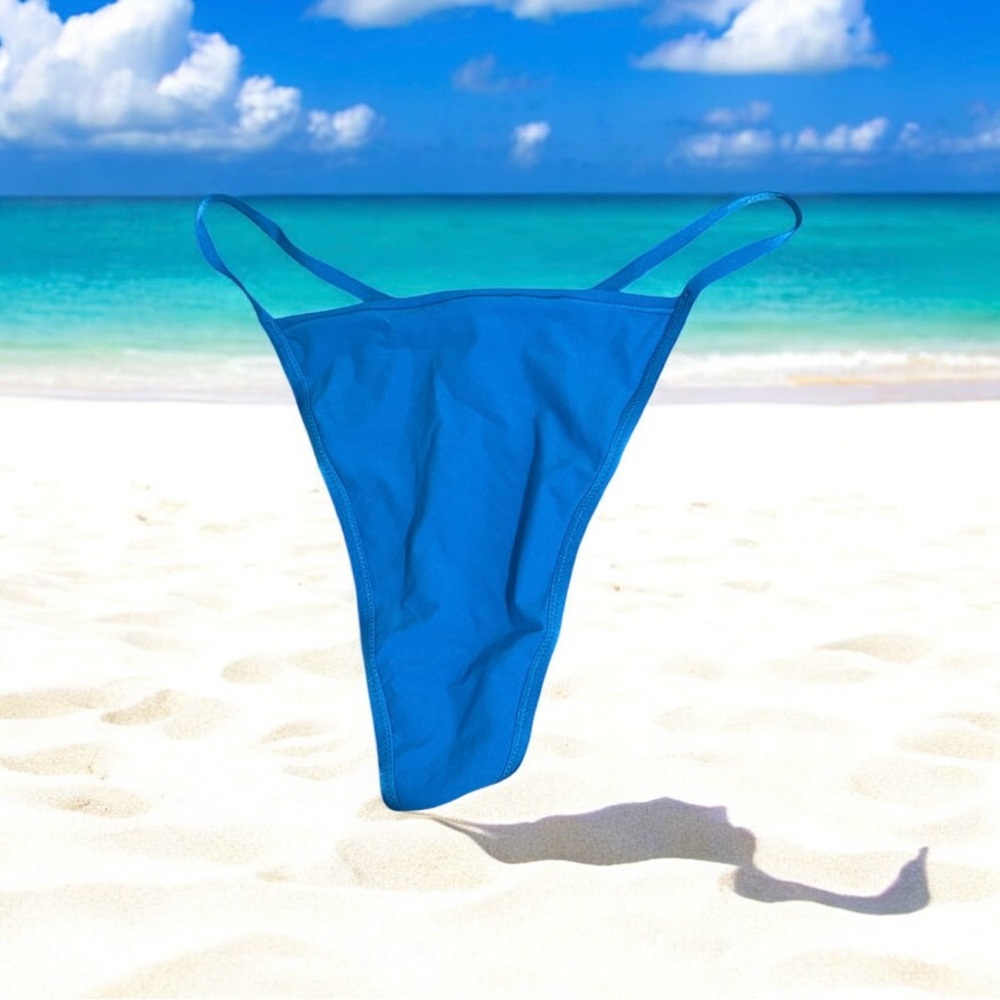 Skims Size 3x mykonos Blue High Rise Thong PN-THG-2070 NWT